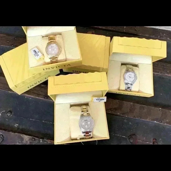 INVICTA SPEEDWAY PAVE DIAMOND, SS/GOLD WATCH  - Picture 6 of 6